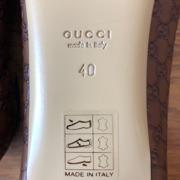 New Gucci microguccissima peep toe flats - Picture 3 of 5